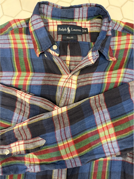 Ralph Lauren Other - Ralph Lauren Classic Fit Plaid Button-Down Shirt - Men's Medium